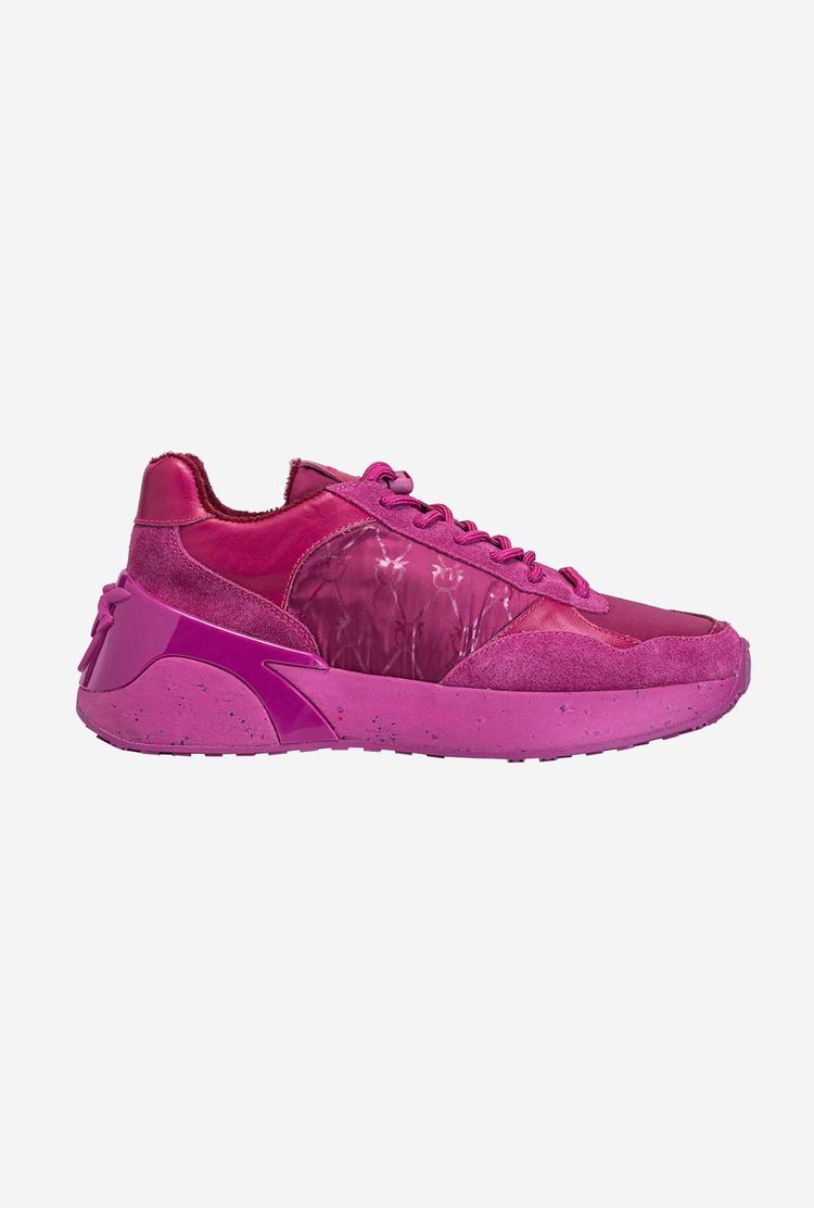 Fuchsia Fuchsia Women's Pinko Recycled Sneakers | Ireland-48032569