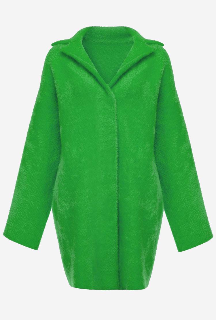 Green Women's Pinko Faux Fur Cocoon Coats | Ireland-29470839