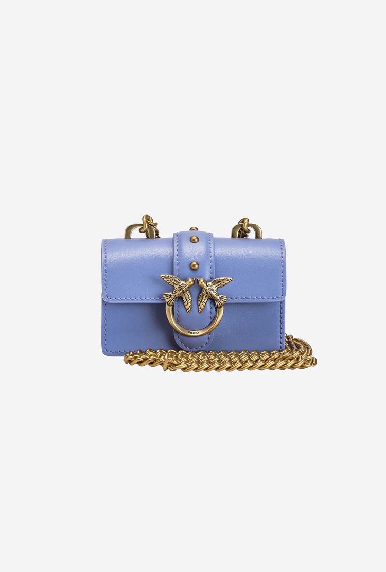 Lavender Gold Women's Pinko Micro Love Bag Icon Simply Crossbody Bags | Ireland-02194769