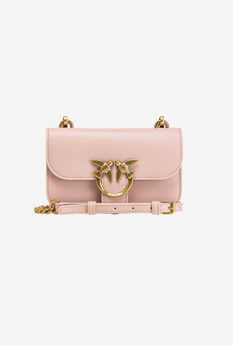 Pink Gold Women's Pinko Baby Love Bag Bell Simply Crossbody Bags | Ireland-96234809