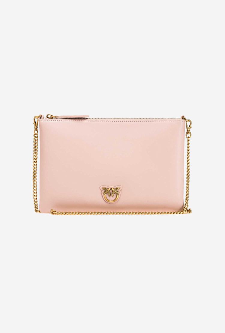 Pink Gold Women's Pinko Flat Love Bag Simply Crossbody Bags | Ireland-42760899