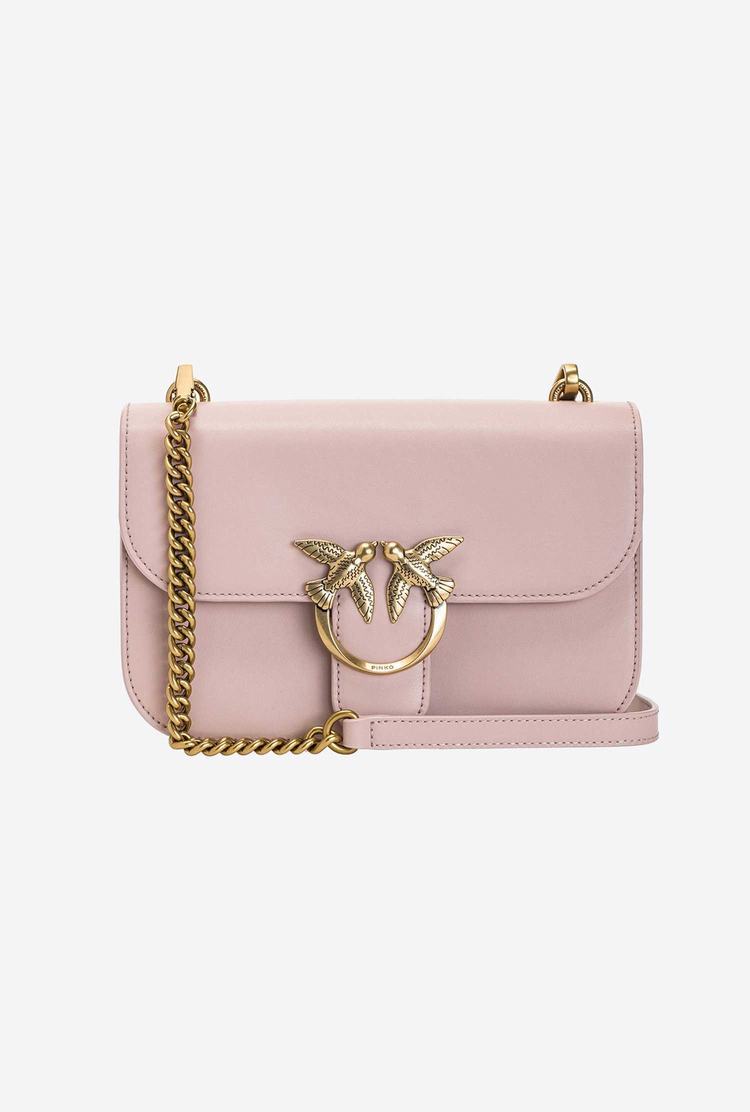 Pink Gold Women's Pinko Love Bag Bell Simply Crossbody Bags | Ireland-13642899