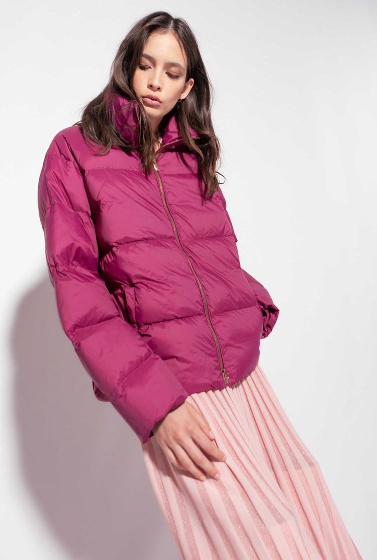 Purple Women's Pinko Short Down Jackets | Ireland-80796319