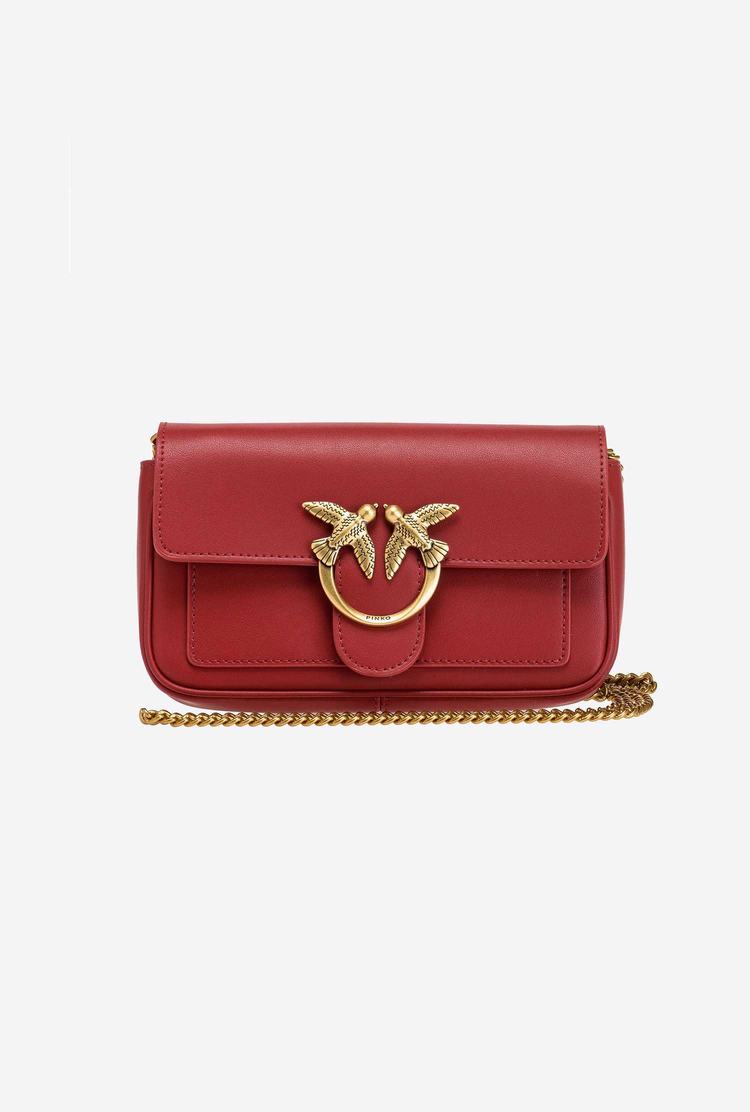 Red Gold Women's Pinko Love Bag Pocket Simply Crossbody Bags | Ireland-78152039